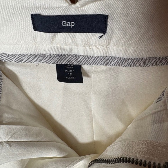 Gap Women's Cream Sailor Button Wide Leg Pants Size 12 Regular NWT - Picture 4 of 12